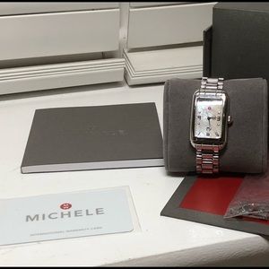 Women’s MICHELE deco (non diamond) watch.